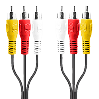 Cable auxiliar audio/video RCA 3-3