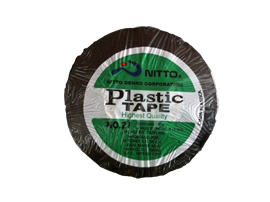 Cinta plástica negra grande Nitto