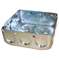 Caja cuadrada 3/4″ galvanizada