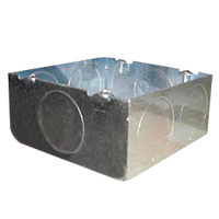 Caja cuadrada 1″ galvanizada