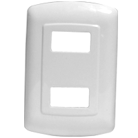 Placa 2/u blanca t/Evolución