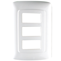 Placa 3/u blanca t/Evolución
