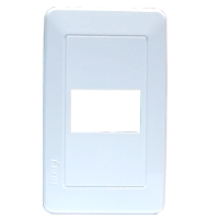 Placa 1/u blanca L-118 León