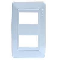Placa 2/u blanca L-118 León