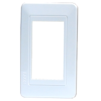 Placa 3/u blanca L-118 León
