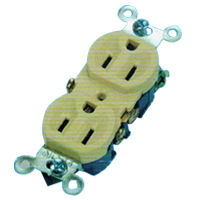 Contacto duplex p/placa marfil Supplier