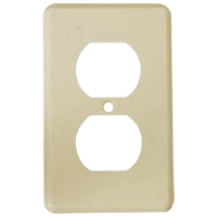 Placa duplex marfil