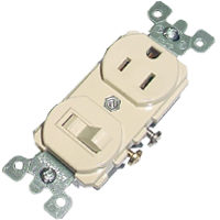 Apagador y contacto duplex p/placa supplier