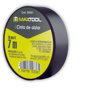 Cinta plástica negra chica Maxtool