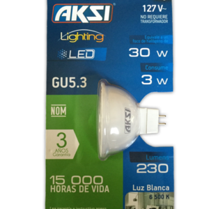 Reflector Led 3w 127v MR16 Aksi
