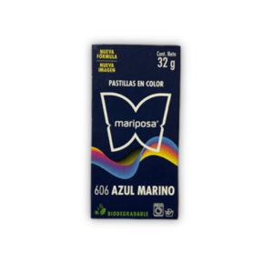 Pastilla azul marino N.606 Mariposa