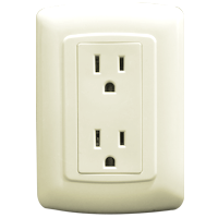 Placa c/contacto duplex blanco t/Evolución