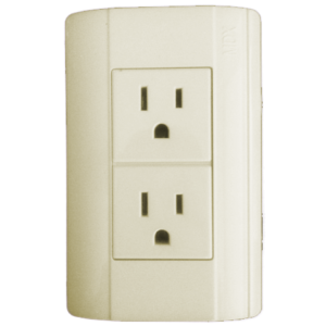 Placa c/contacto duplex marfil t/M