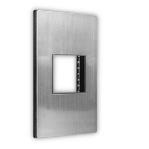 Placa de acero inoxidable 1/u 1.5 Módulos Línea PRO