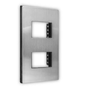 Placa de acero inoxidable 2/u Línea PRO