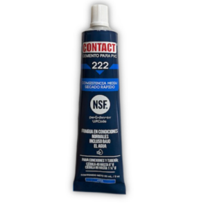 Pegamento PVC tubo (60ml) azul Contact