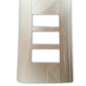 Placa 3/u marfil T/M