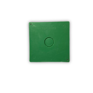 Tapa cuadrada verde 1/2″ plástico