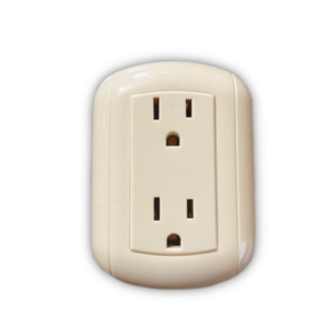 Contacto duplex sobreponer huevo difus
